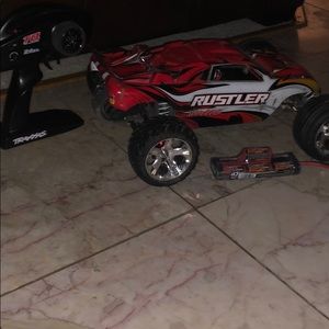 Traxxas Rustler with upgrades and Vxl motor